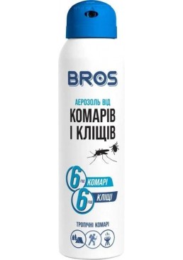 Аэрозоль Bros от комаров и клещей, 90 мл
